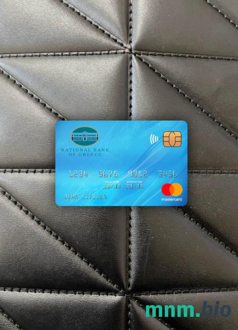 Greece National bank wygląd zdjęcia mastercard skan PSD + zdjęcie